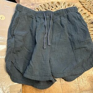 stars above Black Lightweight Drawstring Athletic Shorts